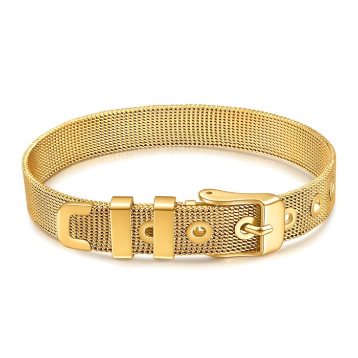 Mesh Belt Gold Bracelet