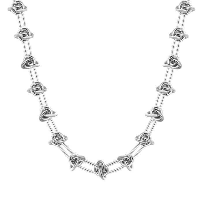Knots Silver Necklace