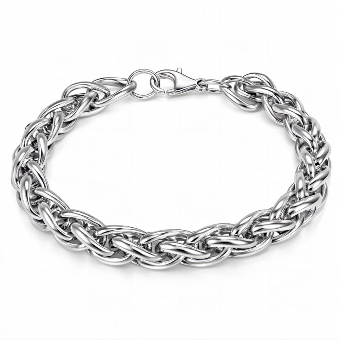 Wheat Weave Silver Bracelet