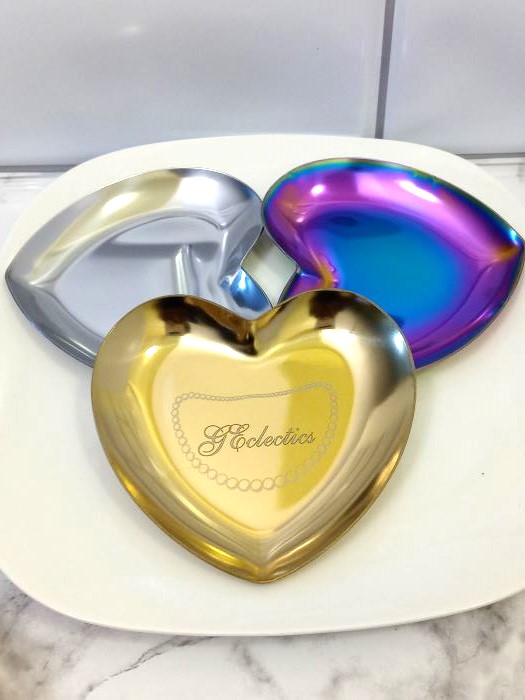 Stainless Steel Heart Trinket Tray